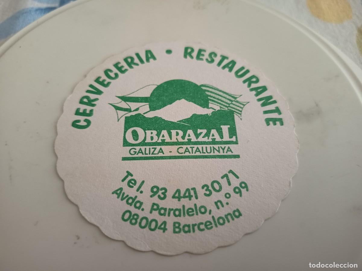 Otros art&iacute;culos de coleccionismo en papel: POSAVASOS CERVECERIA OBARAZAL-BARCELONA