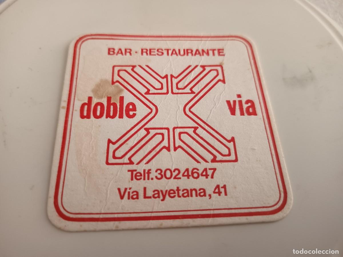 Otros art&iacute;culos de coleccionismo en papel: POSAVASOS BAR RESTAURANTE DOBLE VIA -BARCELONA