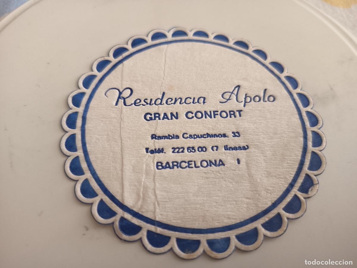 Otros art&iacute;culos de coleccionismo en papel: POSAVASOS HOTEL RESIDENCIA APOLO -BARCELONA