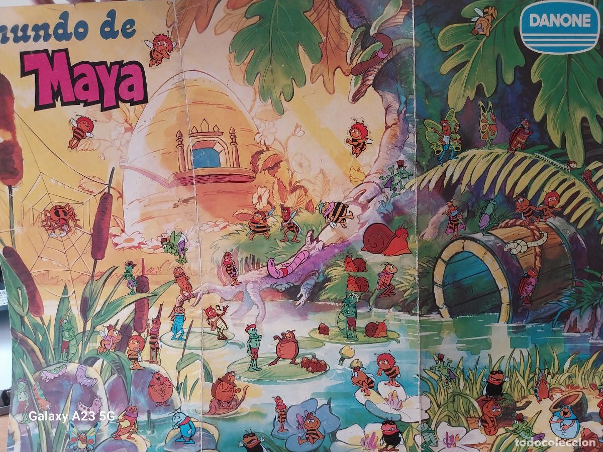 Otros art&iacute;culos de coleccionismo en papel: MAYA ABEJA A&Ntilde;O 1978 DIORAMA MUCHAS CALCOMANIAS ORIGINAL 60X43CMS TRIPTICO