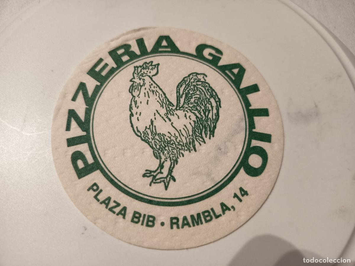 Otros art&iacute;culos de coleccionismo en papel: POSAVASOS PIZZERIA GALLO-BARCELONA