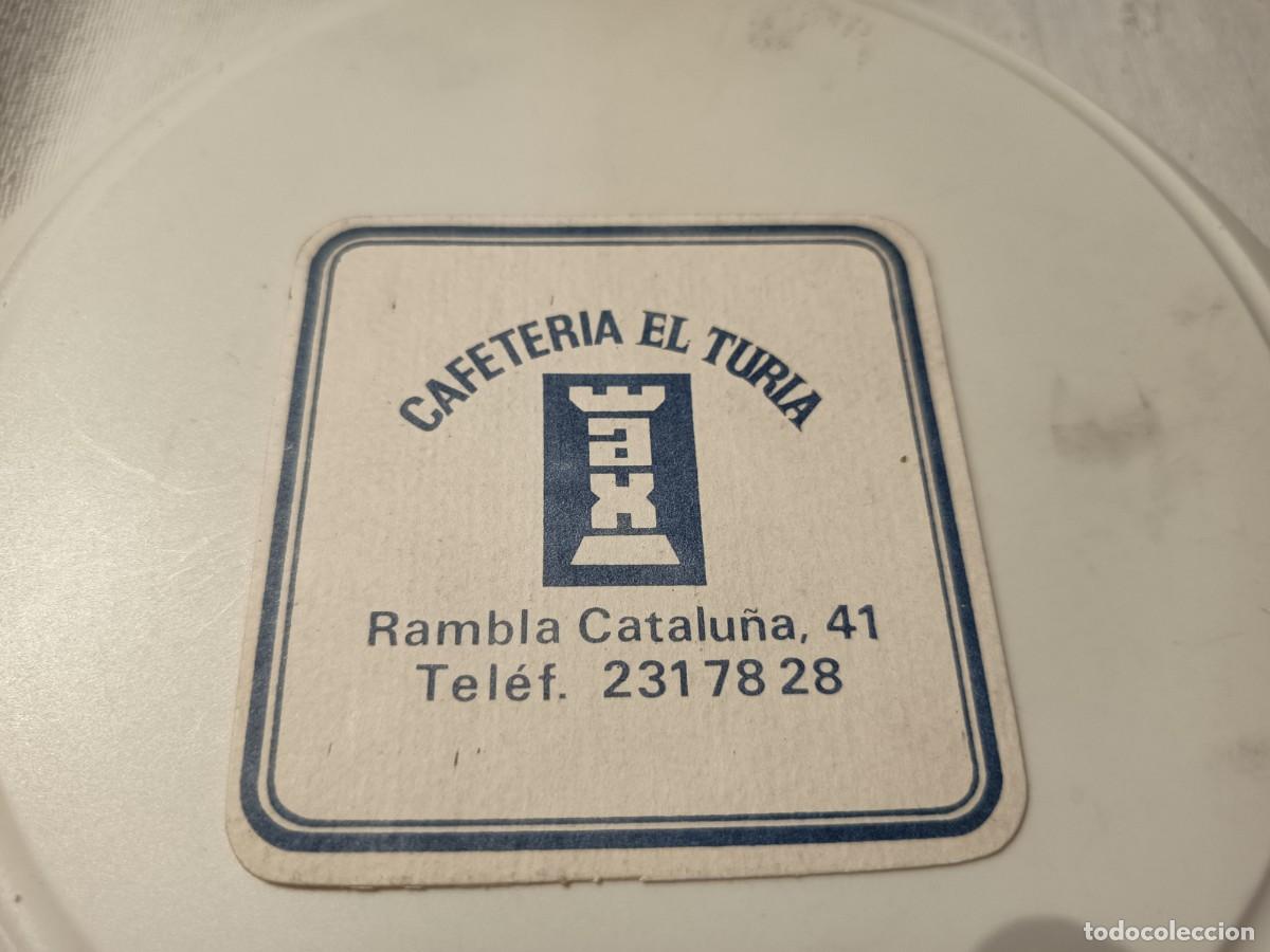 Collectionnisme Papier divers: POSAVASOS CAFETERIA EL TURIA-BARCELONA