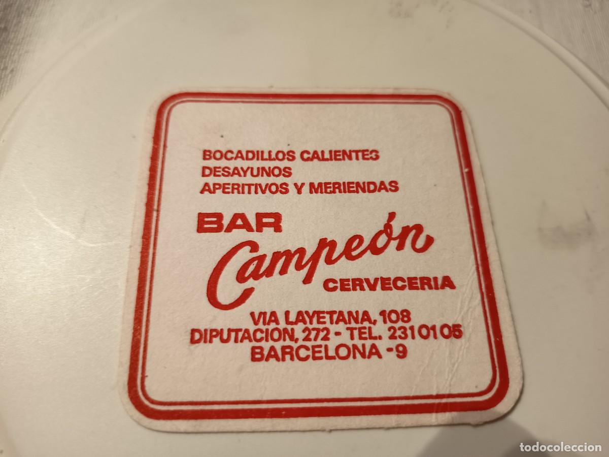 Otros art&iacute;culos de coleccionismo en papel: POSAVASOS BAR CERVECERIA CAMPEON-BARCELONA