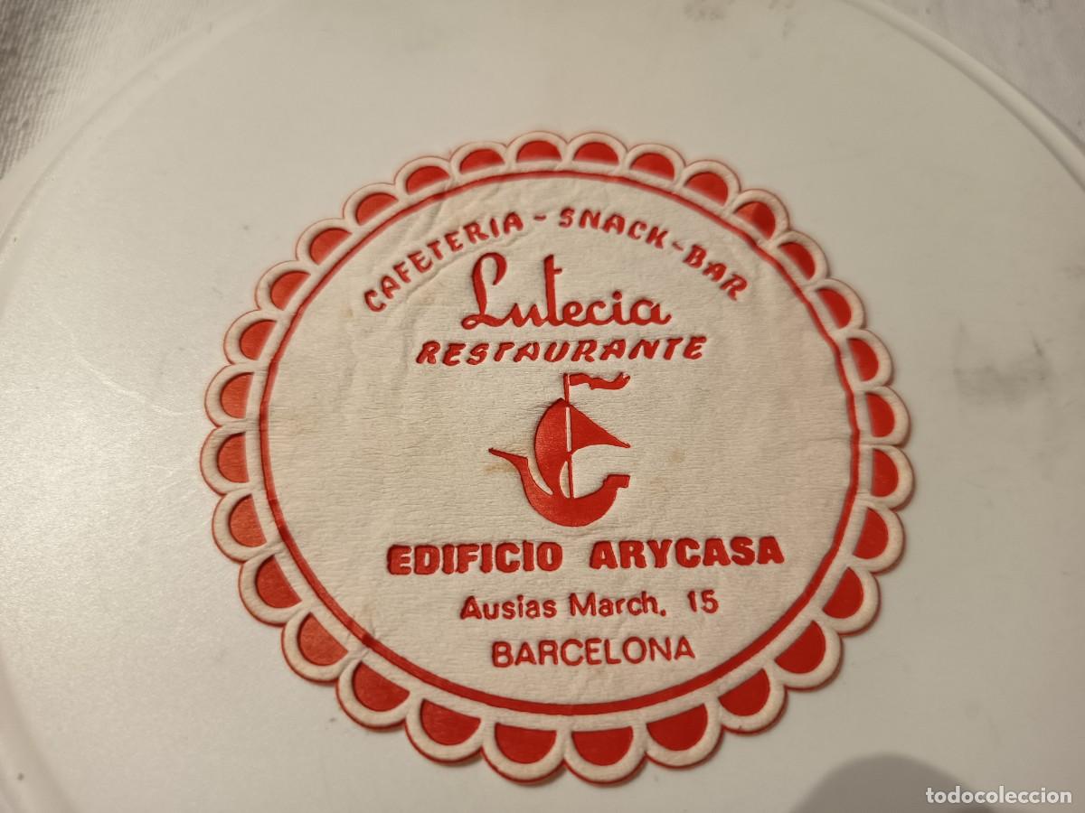 Otros art&iacute;culos de coleccionismo en papel: POSAVASOS CAFETERIA LUTECIA-BARCELONA