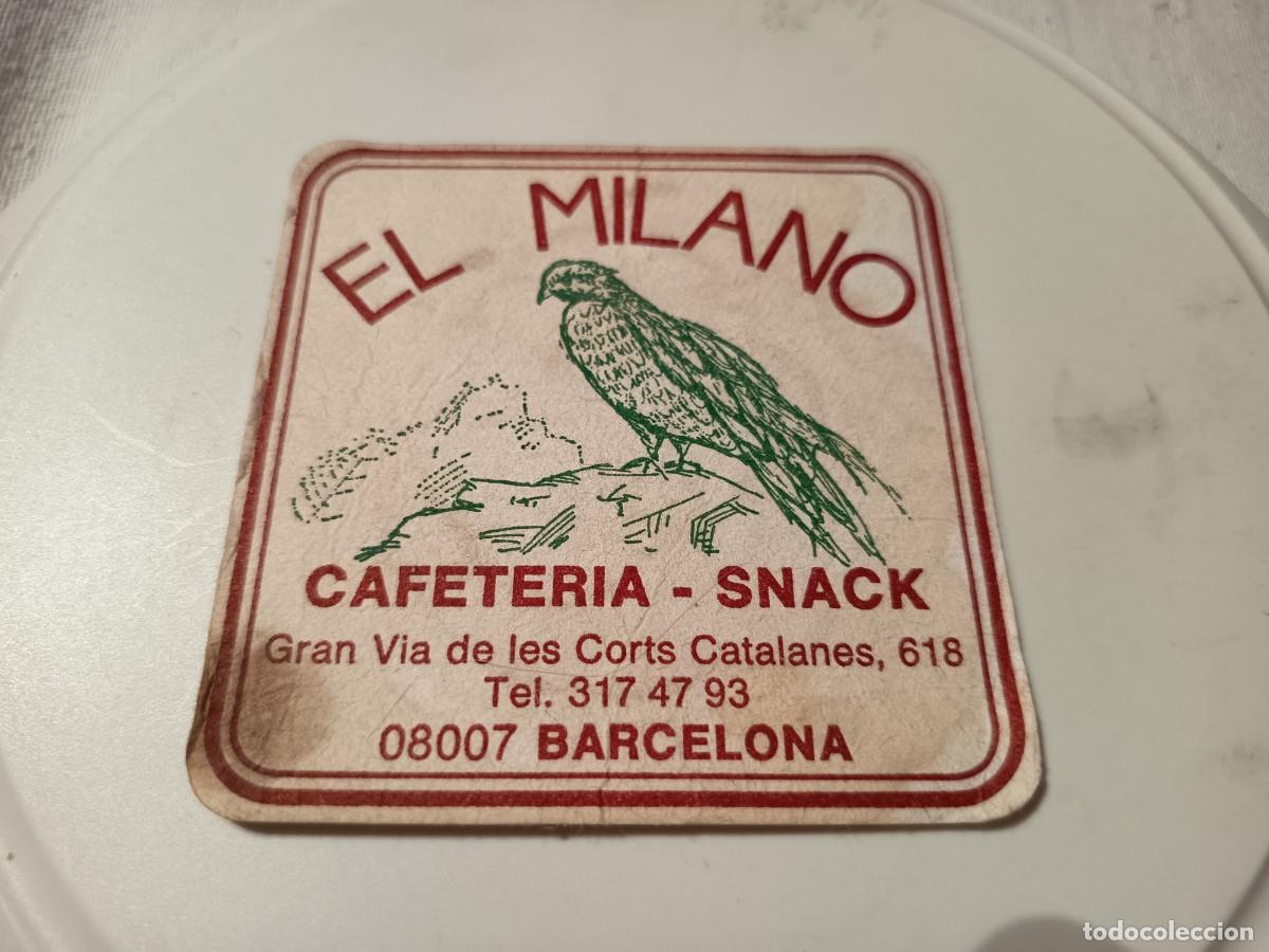 Otros art&iacute;culos de coleccionismo en papel: POSAVASOS CAFETERIA EL MILANO-BARCELONA