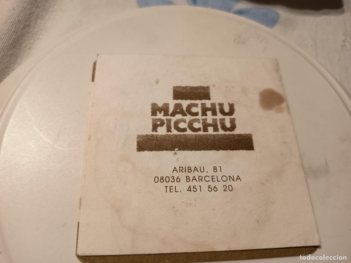 Otros art&iacute;culos de coleccionismo en papel: POSAVASOS CAFETERIA MACHU PICCHU-BARCELONA