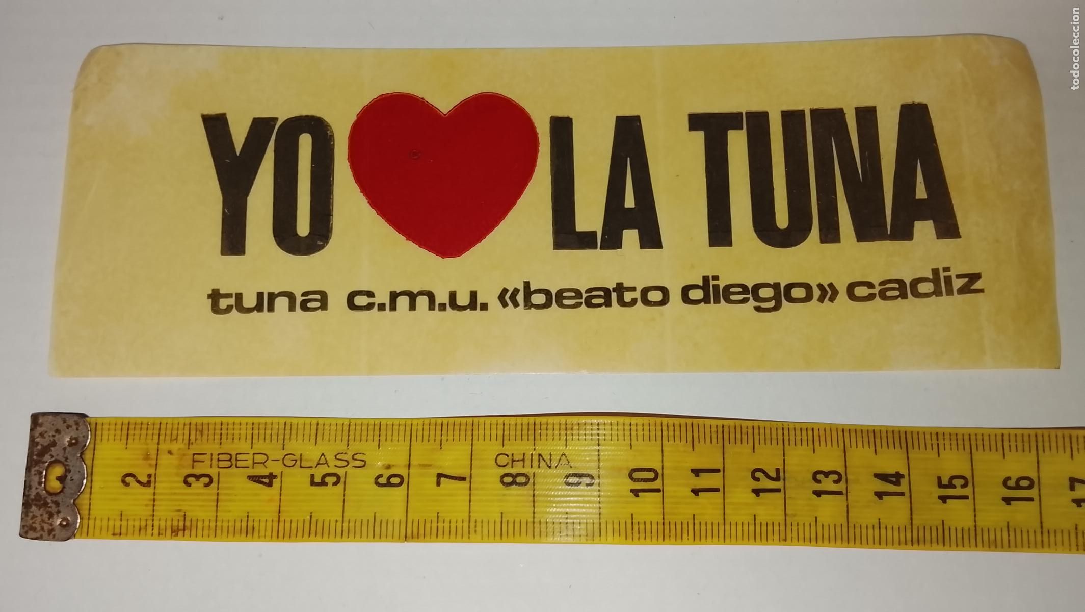 Otros art&iacute;culos de coleccionismo en papel: antigua pegatina universitaria cadiz tuna estudiantina beato diego - SIN TRASERA