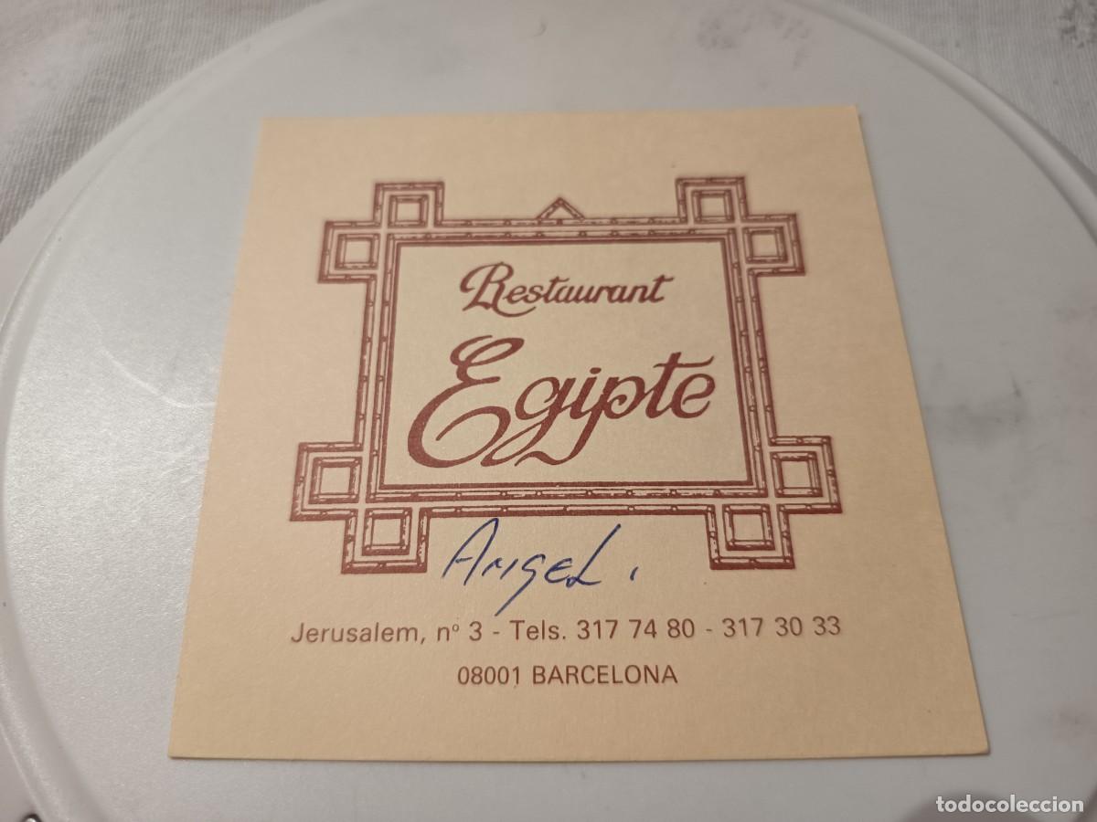 Sammelleidenschaft Andere Papierartikel: POSAVASOS RESTAURANT EGIPTE-BARCELONA