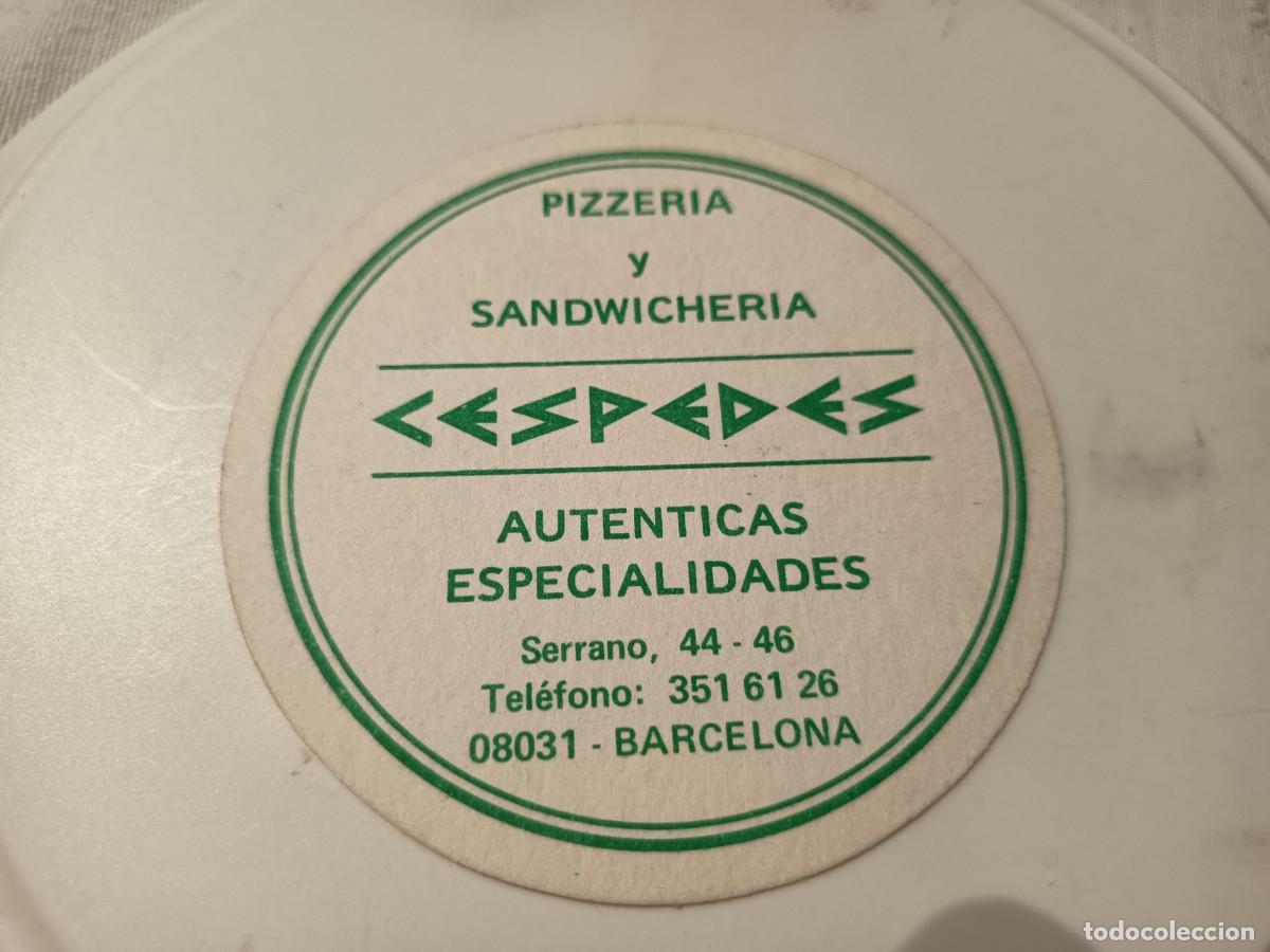 Otros art&iacute;culos de coleccionismo en papel: POSAVASOS PIZZERIA CESPEDES-BARCELONA