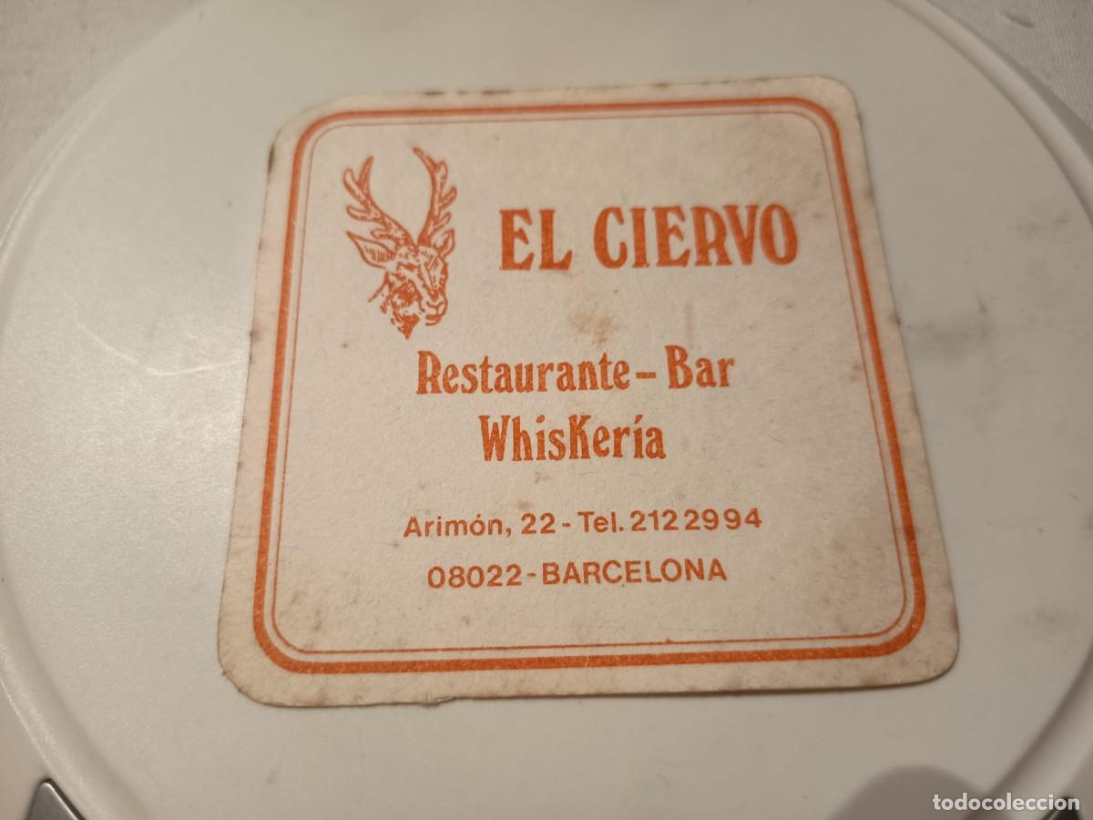 Otros art&iacute;culos de coleccionismo en papel: POSAVASOS BAR WHISKERIA EL CIERVO-BARCELONA