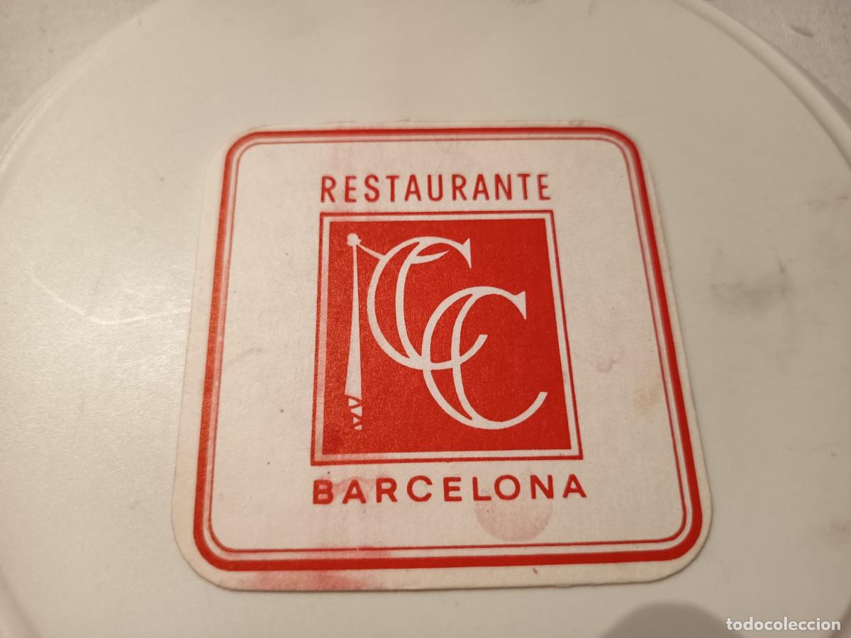 Otros art&iacute;culos de coleccionismo en papel: POSAVASOS RESTAURANTE CC-BARCELONA