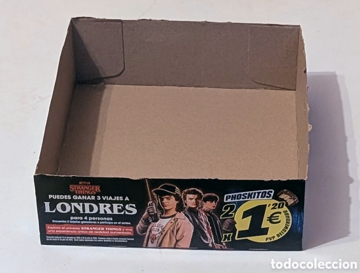 Otros art&iacute;culos de coleccionismo en papel: Caja vac&iacute;a Phoskitos Stranger Things. Netflix