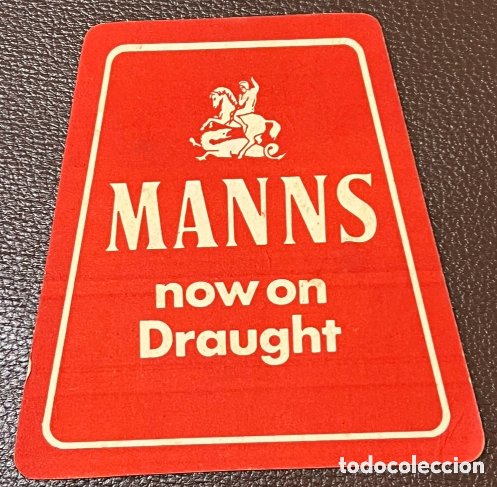 Otros art&iacute;culos de coleccionismo en papel: Posavasos. Cerveza MANNS. Now On Draught. A&ntilde;os 70.