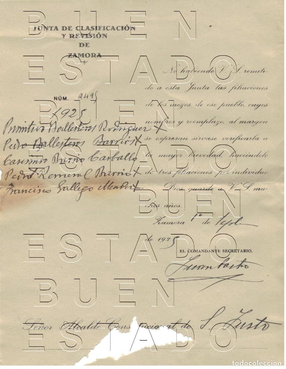 Otros art&iacute;culos de coleccionismo en papel: SAN JUSTO DE SANABRIA ZAMORA 1925 RECLUTAMIENTO CARTA Y SOBRE M50