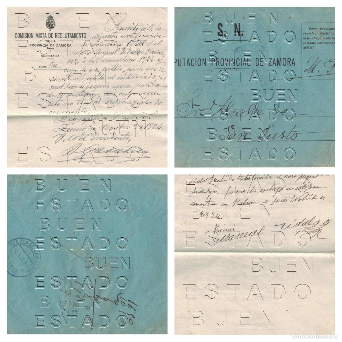 Sammelleidenschaft Andere Papierartikel: SAN JUSTO DE SANABRIA ZAMORA DIPUTACION 1924 RECLUTAMIENTO RELACION RECLUTAS CARTA Y SOBRE M50