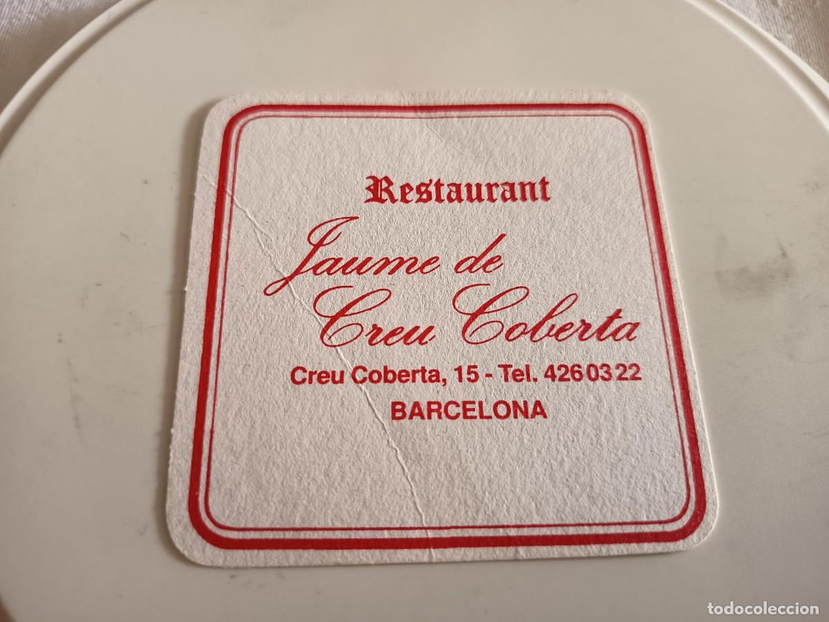 Otros art&iacute;culos de coleccionismo en papel: POSAVASOS RESTAURANTE JAUME DE CREU COBERTA-BARCELONA