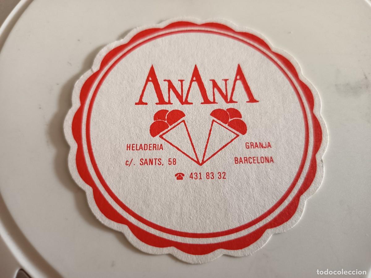 Otros art&iacute;culos de coleccionismo en papel: POSAVASOS HELADERIA ANANA-BARCELONA