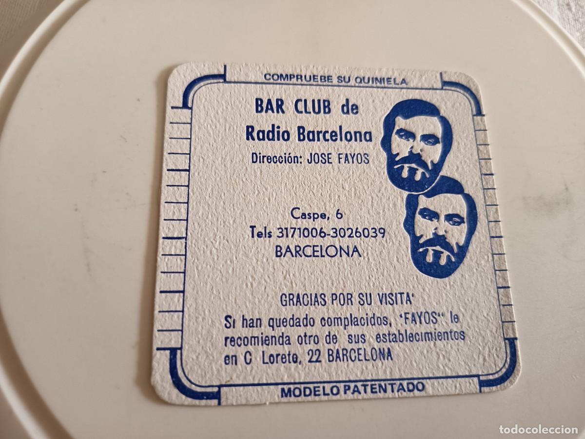 Otros art&iacute;culos de coleccionismo en papel: POSAVASOS BAR CLUB RADIO BARCELONA JOSE FAYOS-BARCELONA