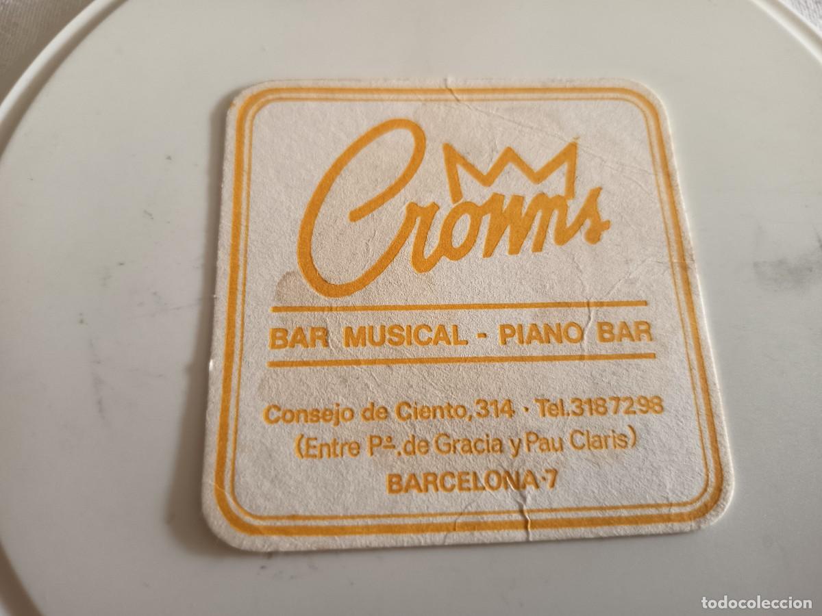Otros art&iacute;culos de coleccionismo en papel: POSAVASOS BAR MUSICAL CROWNS-BARCELONA