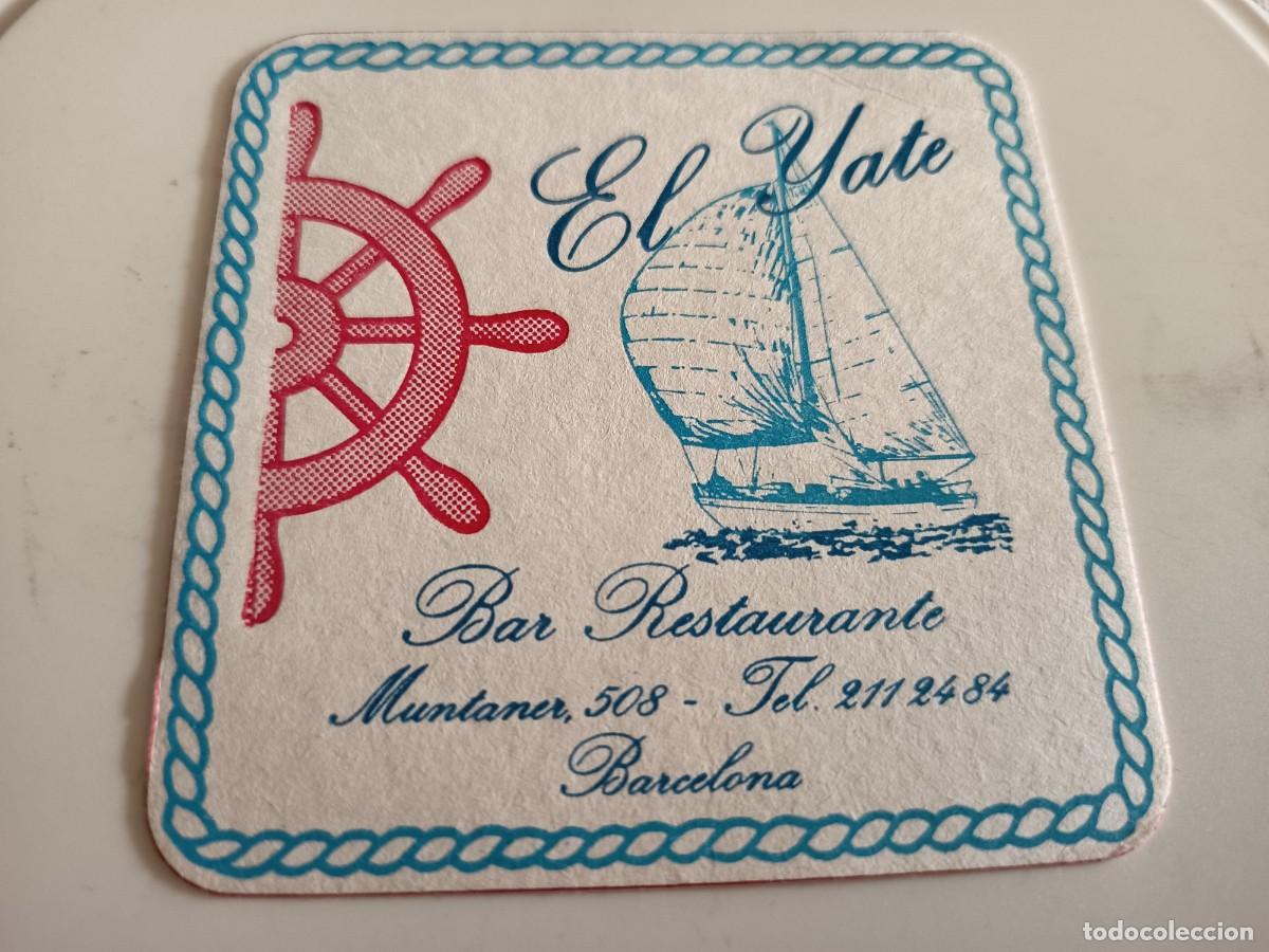 Otros art&iacute;culos de coleccionismo en papel: POSAVASOS BAR RESTAURANTE EL YATE-BARCELONA