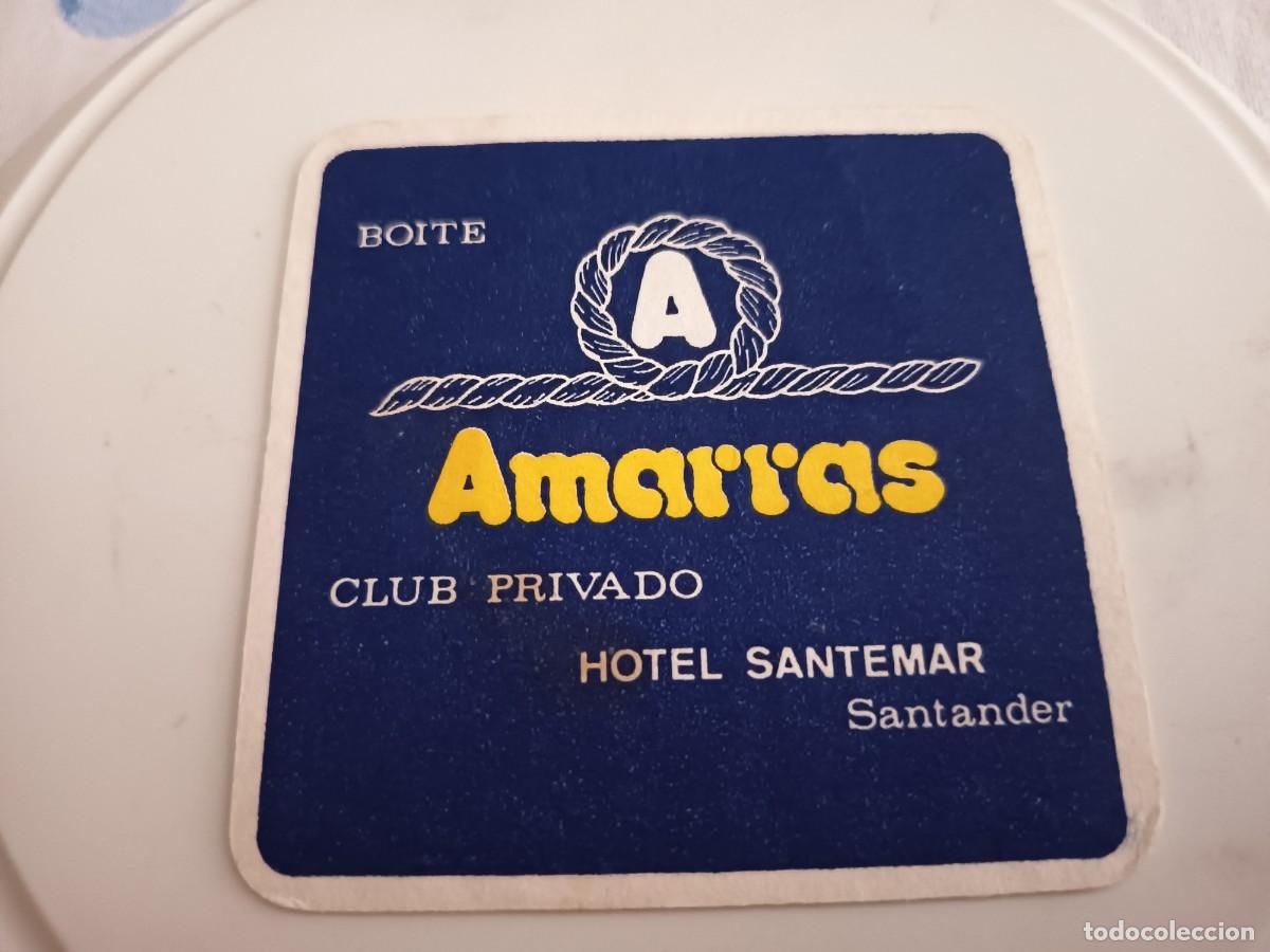 Collectionnisme Papier divers: POSAVASOS DISCO AMARRAS HOTEL SANTEMAR-SANTANDER-CANTABRIA