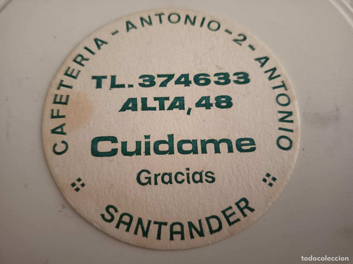 Collectionnisme Papier divers: POSAVASOS CAFETERIA ANTONIO 2-SANTANDER-CANTABRIA