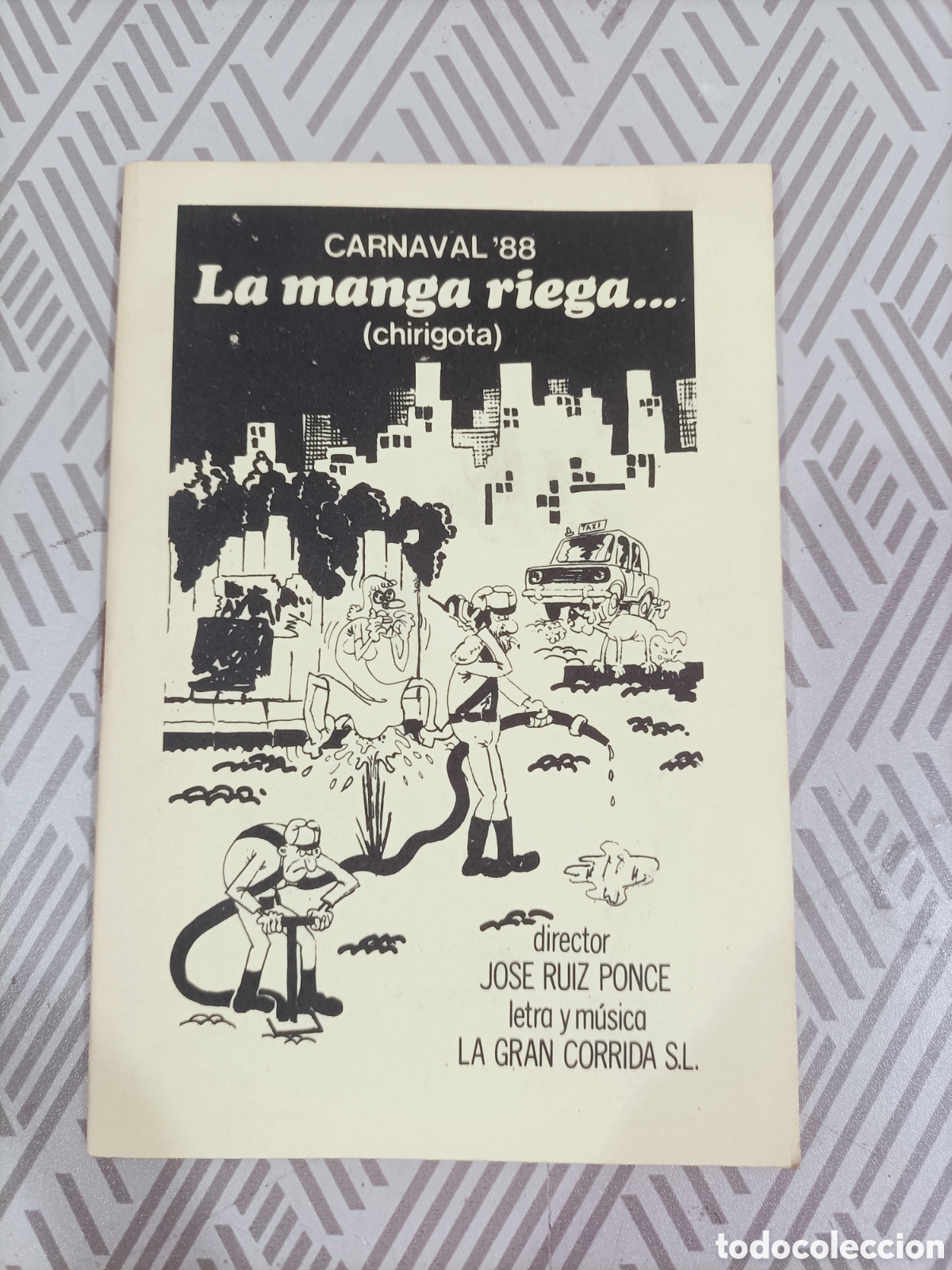 Otros art&iacute;culos de coleccionismo en papel: Carnaval en C&oacute;rdoba 1988. Chirigota