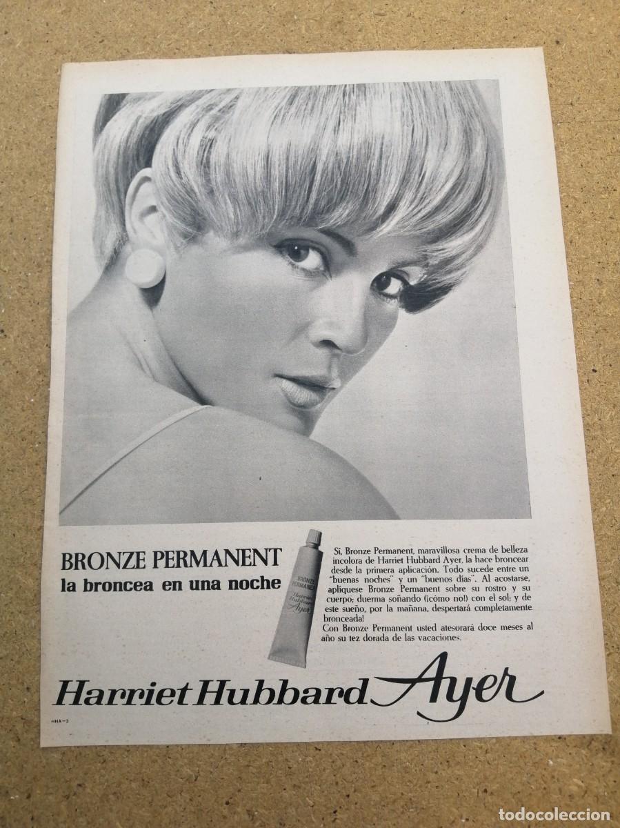 Otros art&iacute;culos de coleccionismo en papel: ANUNCIO. HARRIET HUBBARD CREMA BRONCEADORA