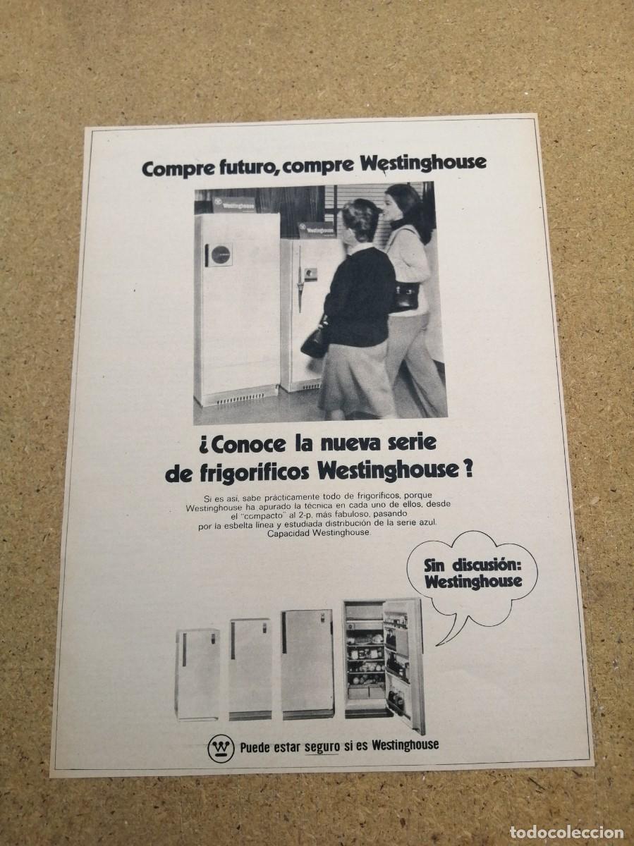 Otros art&iacute;culos de coleccionismo en papel: ANUNCIO. FRIGORIFICOS WESTINGHOUSE