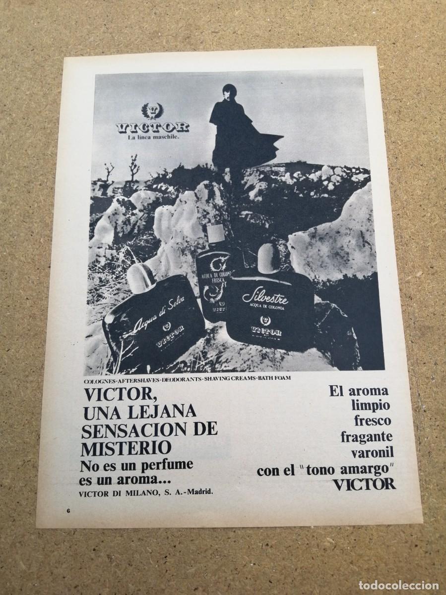 Otros art&iacute;culos de coleccionismo en papel: ANUNCIO. EAU DE COLOGNE VICTOR