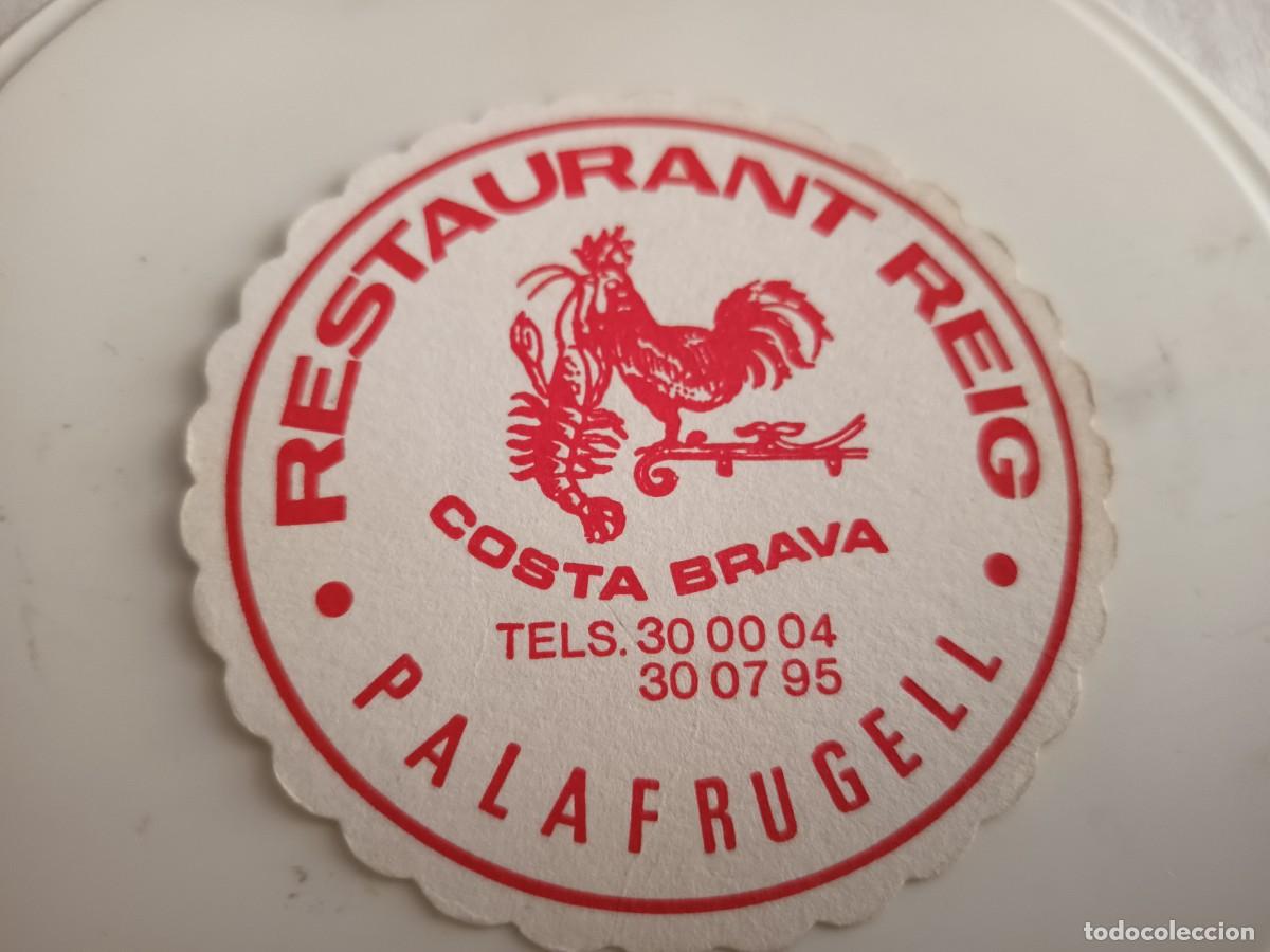 Otros art&iacute;culos de coleccionismo en papel: POSAVASOS RESTAURANTE REIG- PALAFRUGELL-GIRONA
