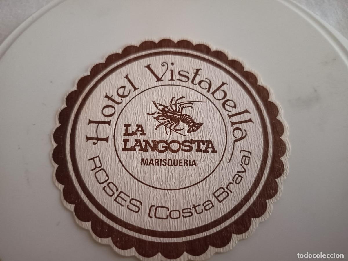 Otros art&iacute;culos de coleccionismo en papel: POSAVASOS HOTEL VISTABELLA-MARISQUERIA LA LANGOSTA-ROSES-GIRONA