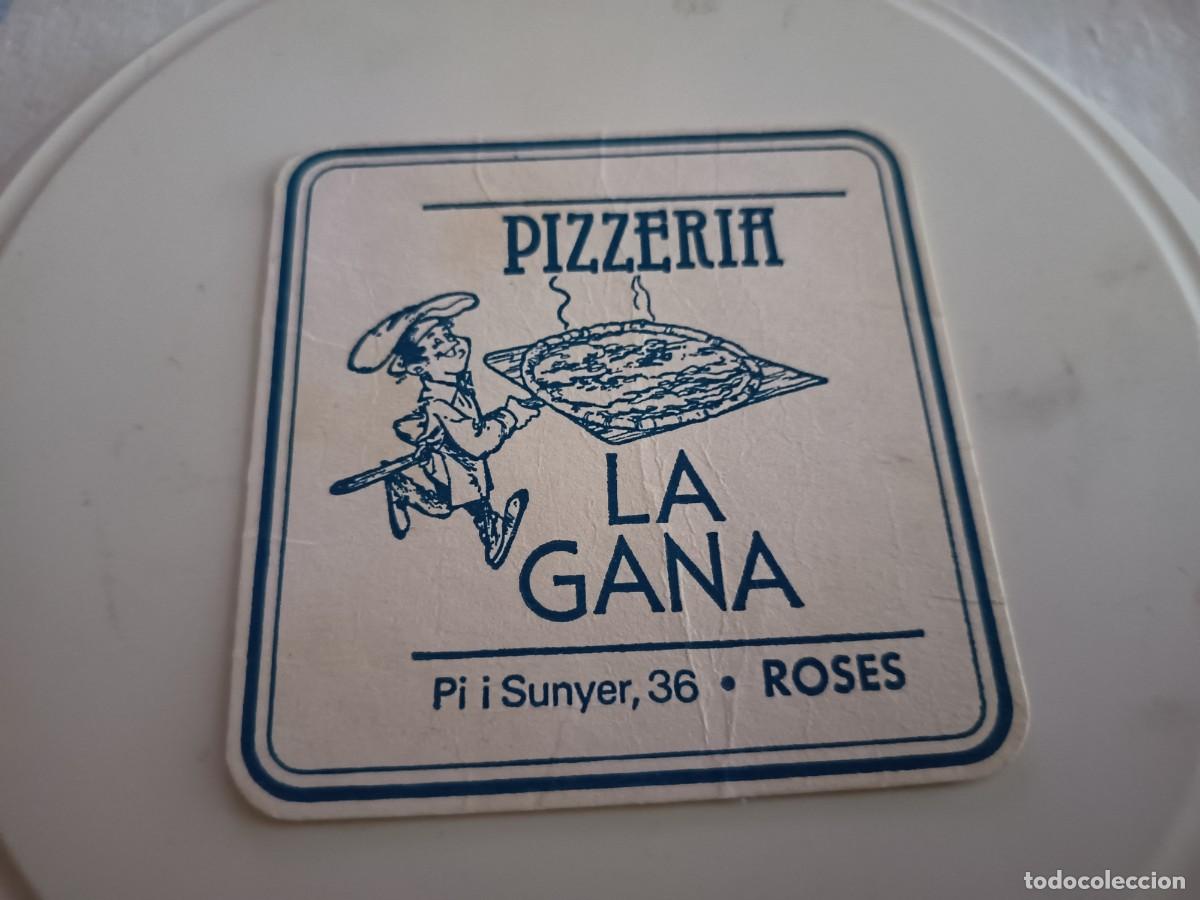 Otros art&iacute;culos de coleccionismo en papel: POSAVASOS PIZZERIA LA GANA-ROSAS-GIRONA