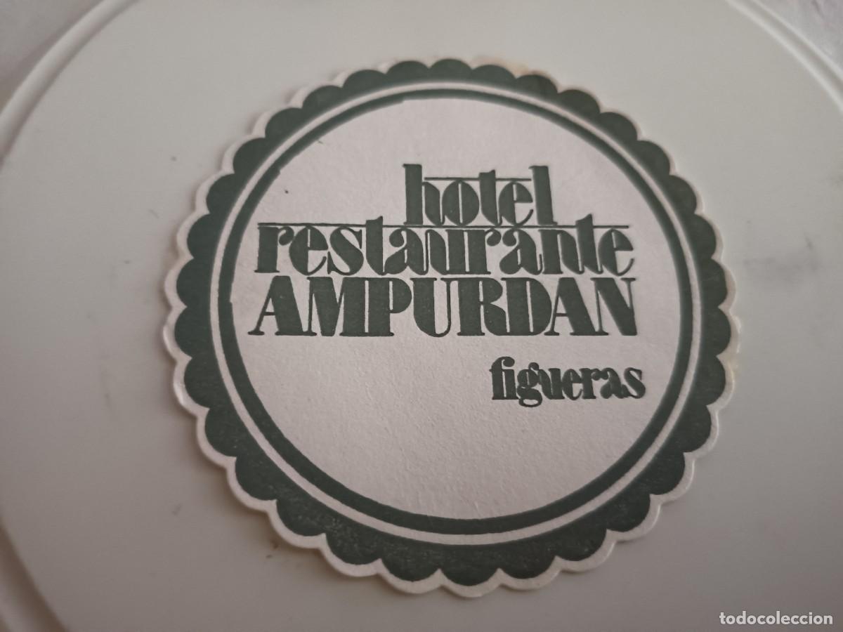 Otros art&iacute;culos de coleccionismo en papel: POSAVASOS HOTEL RESTAURANTE AMPURDAN-FIGUERAS-GIRONA
