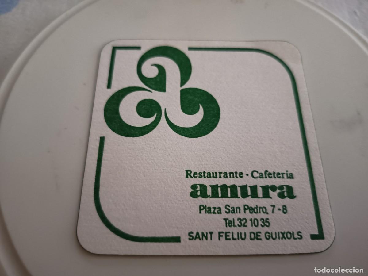 Otros art&iacute;culos de coleccionismo en papel: POSAVASOS RESTAURANTE AMURA-SANT FELIU DE GUIXOLS-GIRONA