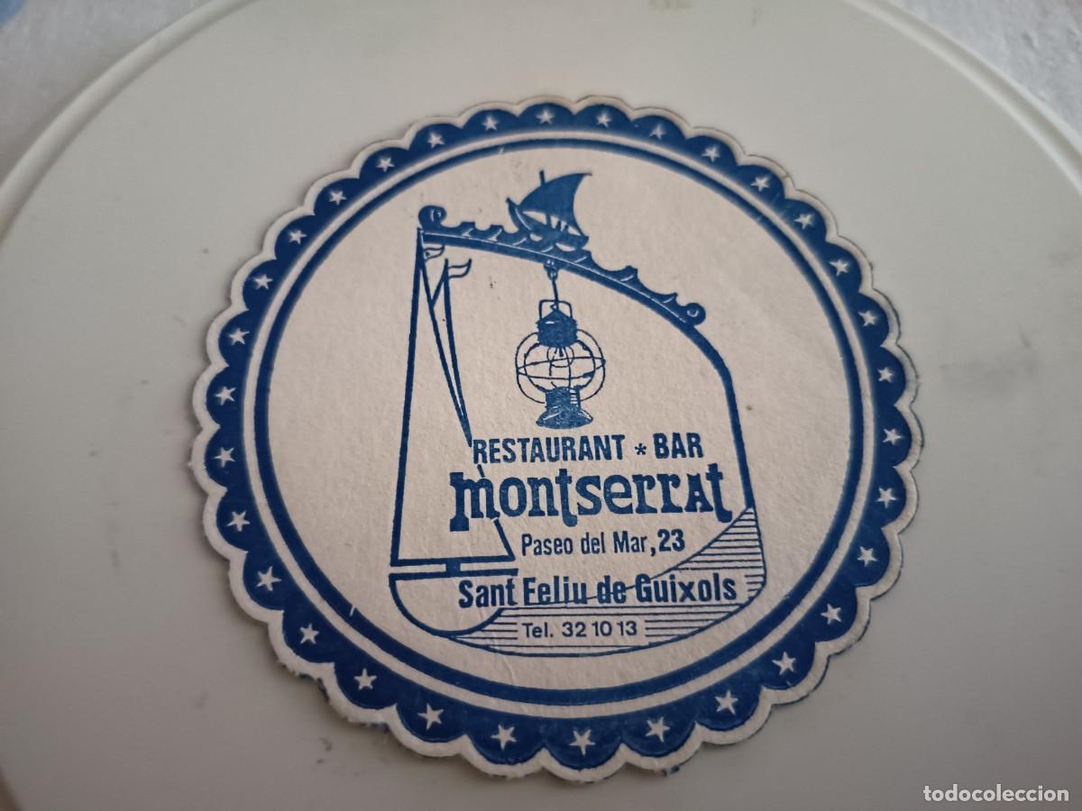 Otros art&iacute;culos de coleccionismo en papel: POSAVASOS RESTAURANTE MONTSERRAT-SANT FELIU DE GUIXOLS-GIRONA