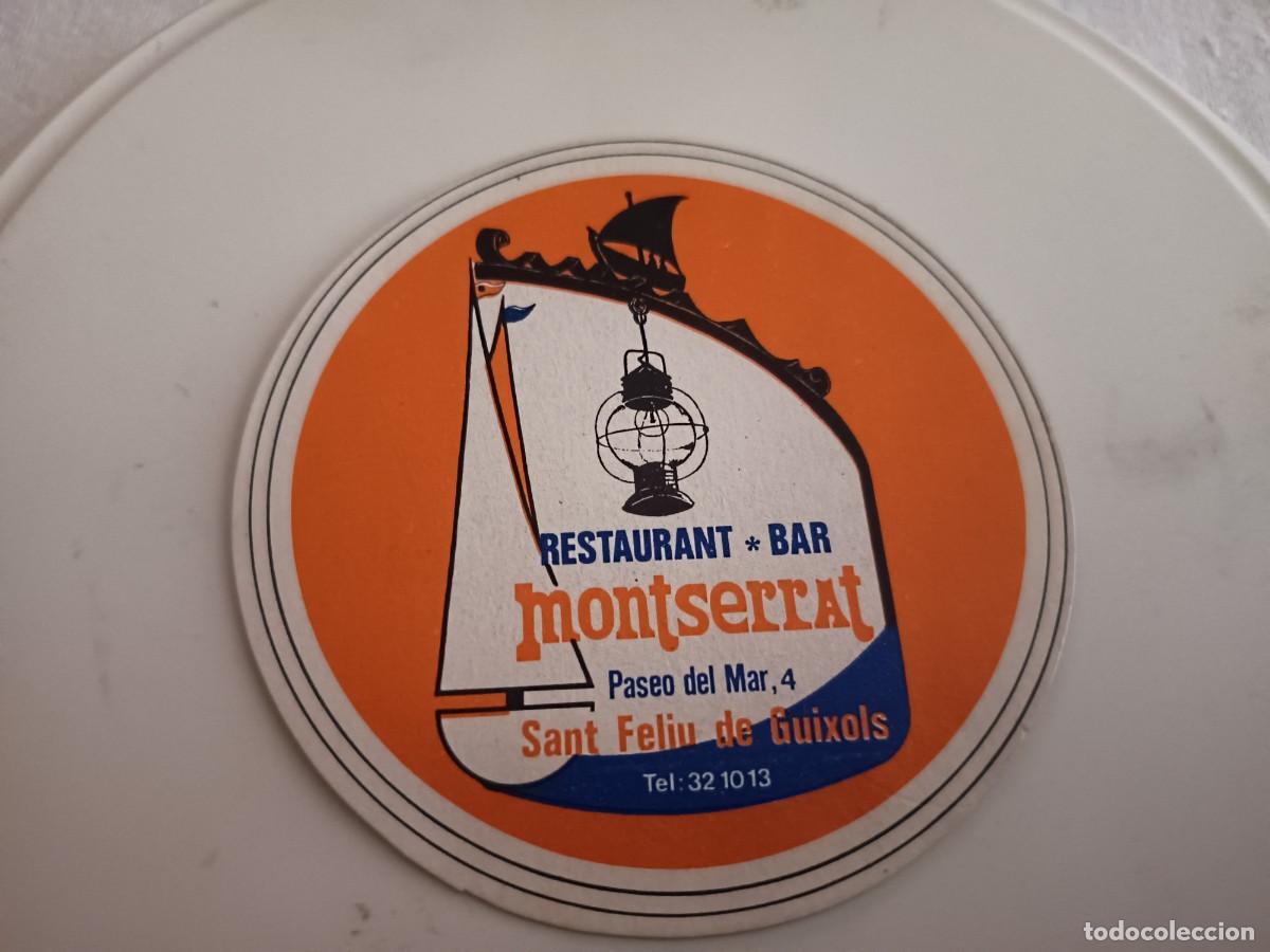 Otros art&iacute;culos de coleccionismo en papel: POSAVASOS RESTAURANTE MONTSERRAT-SANT FELIU DE GUIXOLS-GIRONA