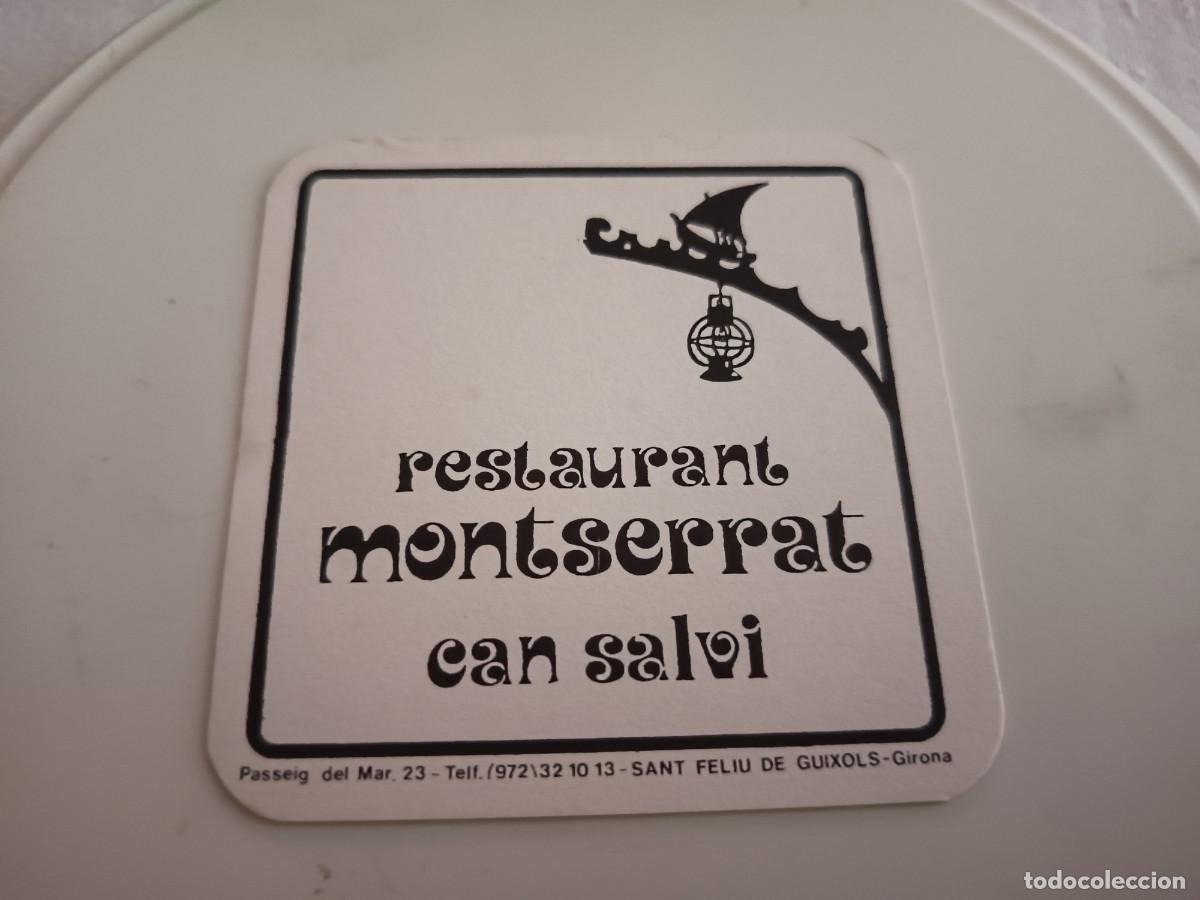 Otros art&iacute;culos de coleccionismo en papel: POSAVASOS RESTAURANT MONSERRAT CAN SALVI-SANT FELIU DE GUIXOLS-GIRONA