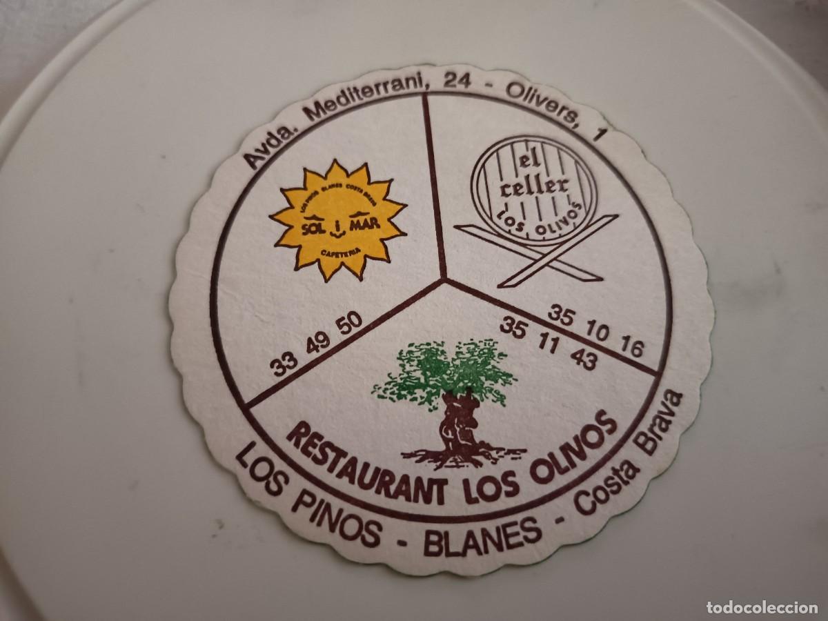 Otros art&iacute;culos de coleccionismo en papel: POSAVASOS RESTAURANTE LOS OLIVOS-BLANES-GIRONA