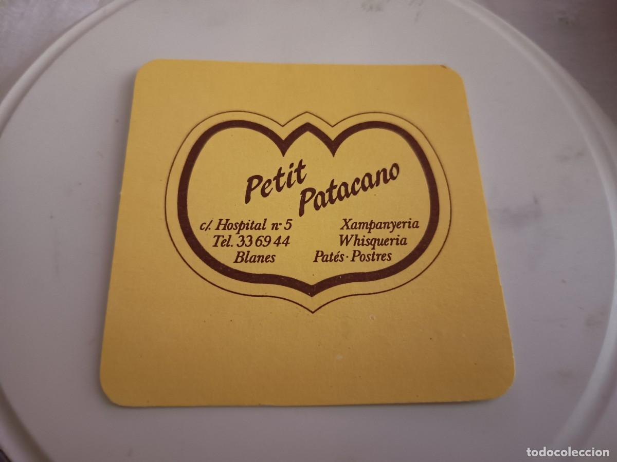 Otros art&iacute;culos de coleccionismo en papel: POSAVASOS WHISQUERIA PETIT PATACANO-BLANES-GIRONA