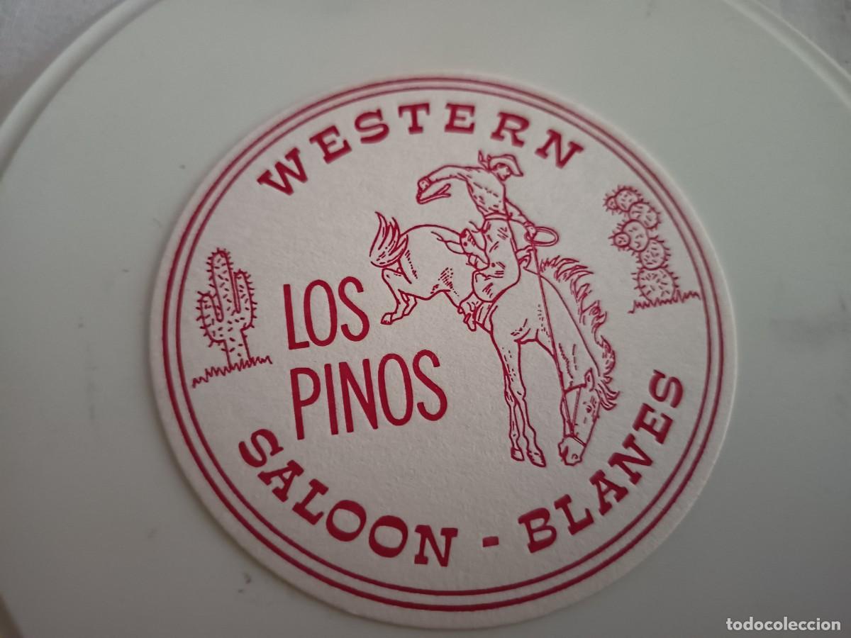 Otros art&iacute;culos de coleccionismo en papel: POSAVASOS SALOON WESTER LOS PINOS-BLANES-GIRONA