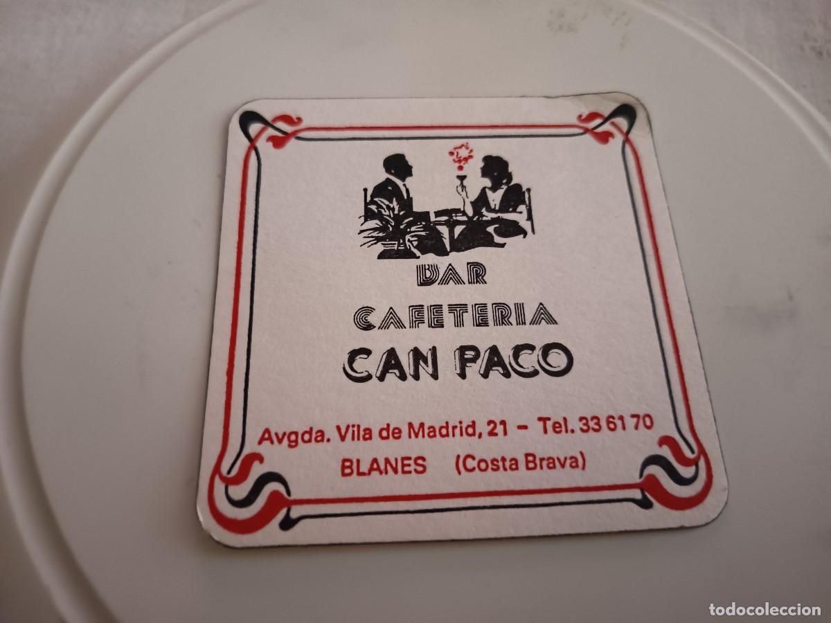 Otros art&iacute;culos de coleccionismo en papel: POSAVASOS BAR CAN PACO-BLANES-GIRONA