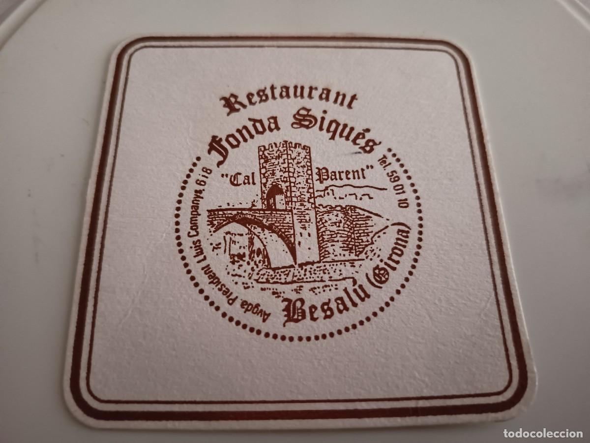 Collectionnisme Papier divers: POSAVASOS RESTAURANT FONDA SIQUES-BESALU-GIRONA