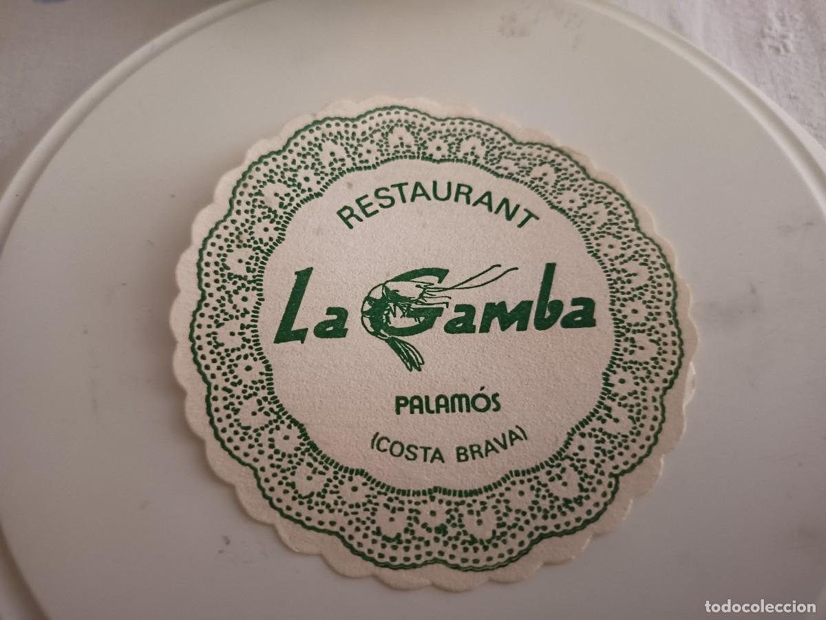 Otros art&iacute;culos de coleccionismo en papel: POSAVASOS RESSTAURANT LA GAMBA-PALAMOS-GIRONA