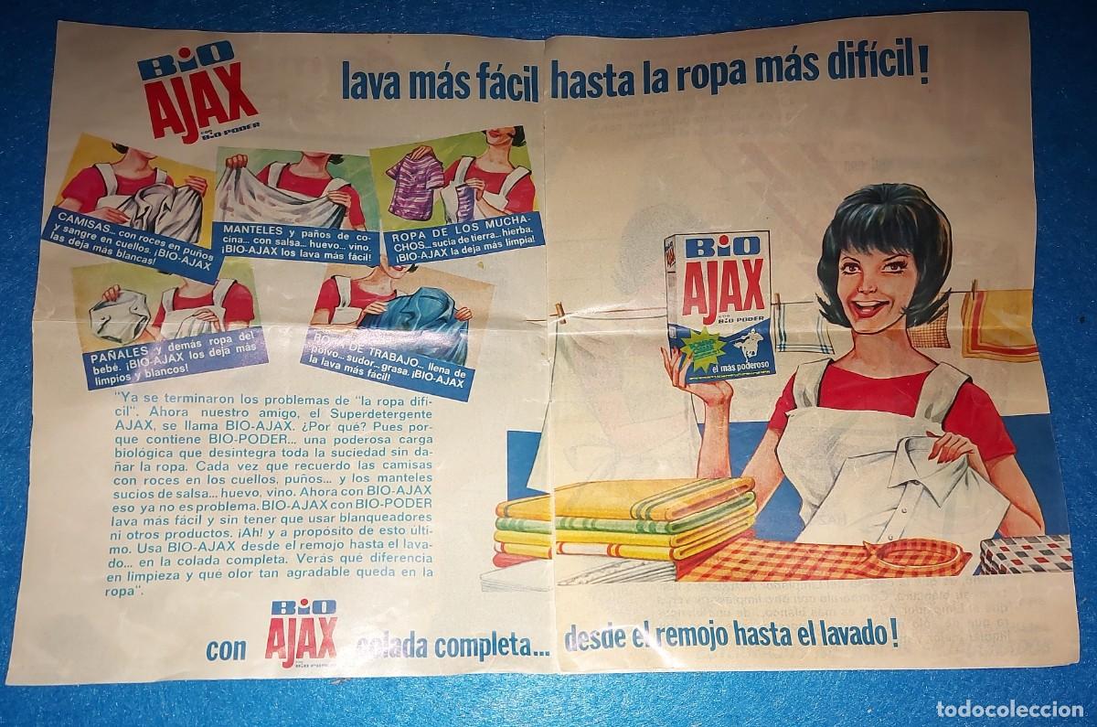 Otros art&iacute;culos de coleccionismo en papel: DETERGENTE AJAX, BIO AJAX, ESTROPAJAX, COLGATE, PALMOLIVE, PUBLICIDAD FOLLETO 7 HOJAS, A&Ntilde;OS 60
