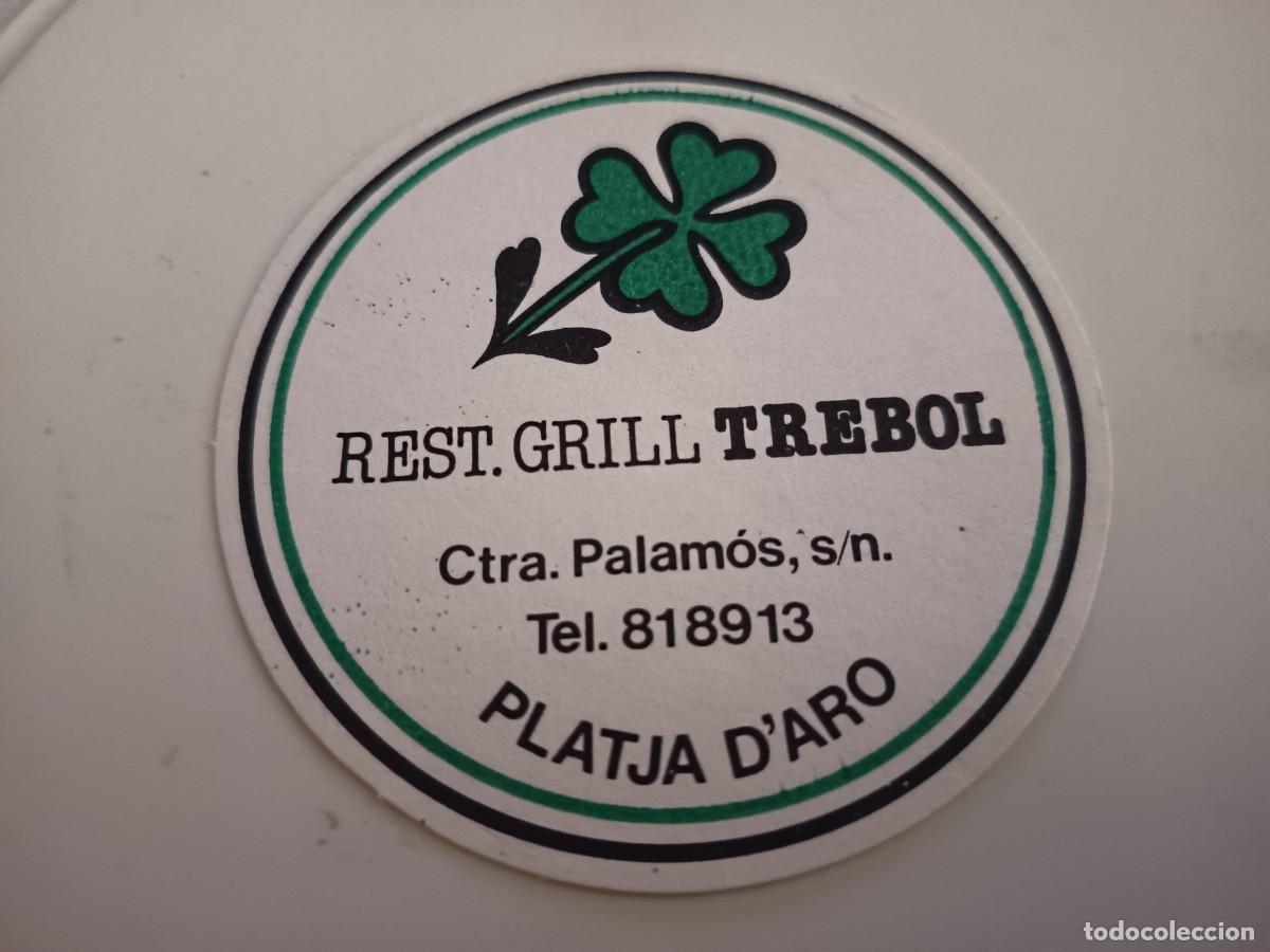 Collectionnisme Papier divers: POSAVASOS RESTAURANTE TREBOL-PLATJA D'ARO-GIRONA