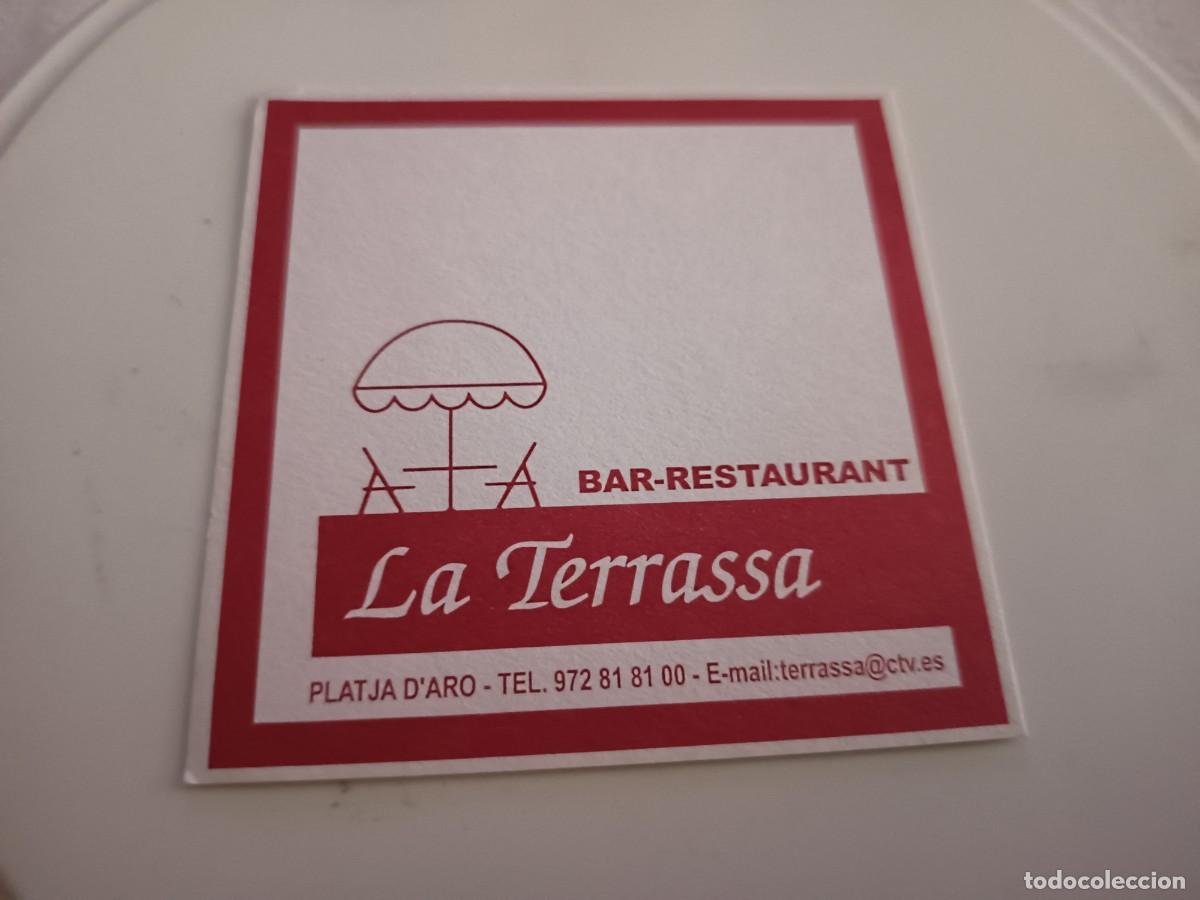 Otros art&iacute;culos de coleccionismo en papel: POSAVASOS BAR RESTAURANTE LA TERRASSA-PLATJA DE'ARO-GIRONA