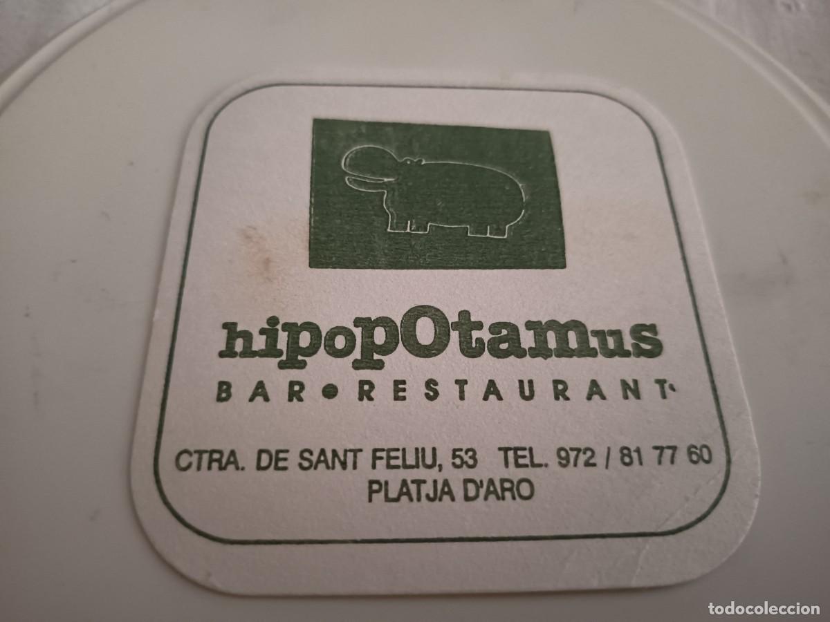Otros art&iacute;culos de coleccionismo en papel: POSAVASOS RESTAURANTE HIPOPOTAMUS-PLATJA DE'ARO-GIRONA