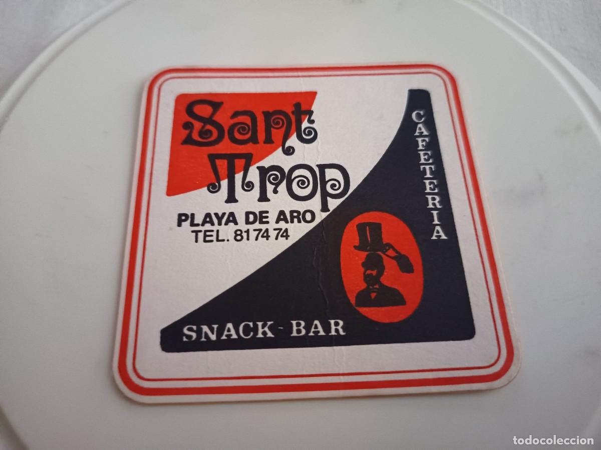 Otros art&iacute;culos de coleccionismo en papel: POSAVASOS CAFETERIA SANT TROP-PLATJA DE'ARO-GIRONA