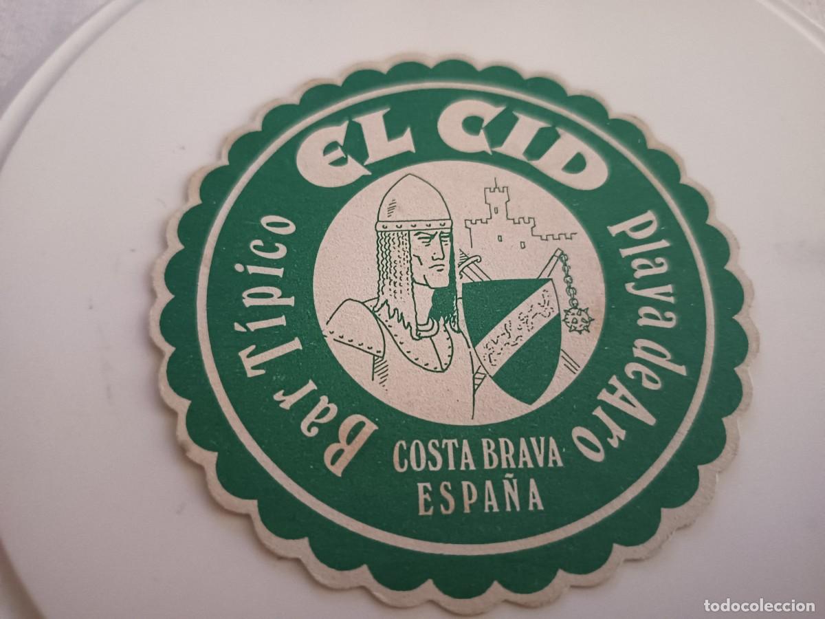 Otros art&iacute;culos de coleccionismo en papel: POSAVASOS BAR EL CID-PLATJA DE'ARO-GIRONA